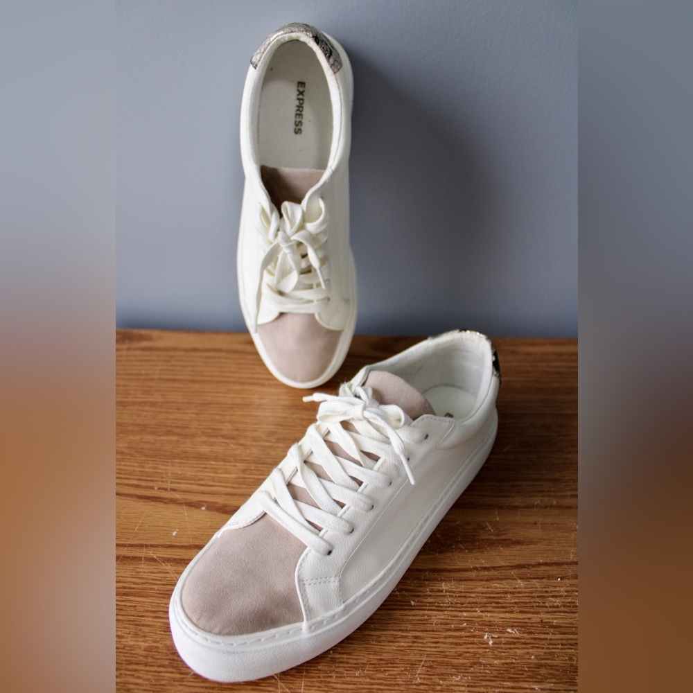 Express Platform white sneaker